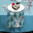 thumbnail image 4 of PHYHOO Cloth Napkins,Washable Dinner Napkins Christmas Snowman Great for Weddings, Parties, Holiday Dinner 6 PCS, 4 of 7