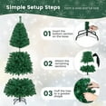 thumbnail image 4 of Patiojoy 6ft Artificial Christmas Pine Tree Hinged PVC Branches with Solid Metal Legs (Green, 6 FT), 4 of 10