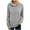 Gray, variant on Fesfesfes Women Hooded Loose Solid Color Long Sleeve Hooded Cute Plus Fleece Jacket Tops on