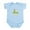 Sky Blue, variant on CafePress - Texas State Outline Bluebonnet Flower Body Suit - Baby Light Bodysuit, Size Newborn - 24 Months