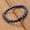 Hematite-Lava Stone, variant on Distance Bracelet Quartz Amethyst Gemstone Lava Stone Bead Couple Elastic Bangle-2PCS Hematite-Lava Stone