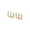 gold, variant on Women Curved Row Diamond Cut Stud Earrings Luxury Trendy Fashion Jewelry