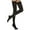 Black, variant on 15-20 mmHg Medium Compression Thigh High Stockings, Graduated Compression & Support Hosiery Fine Italian Made Fashionable Sheer Thigh High Stockings (Size 2 Nude)