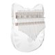 thumbnail image 3 of Nuevo lindo 21 teclas acrílico transparente transparente Mbira Thumb El 15x17.5x2cm Yuyangstore Crystal Kalimba Thumb Piano, 3 of 8