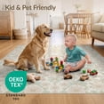 thumbnail image 4 of ODIKA 5'x7' Ultra-Soft Area Rug, Blossoms Whimsical Frame Blooming Flower Border Cute Cartoon Boho Flowing None Washable, Bare feet friendly, Silk-Touch for Bedroom Home office, 4 of 7