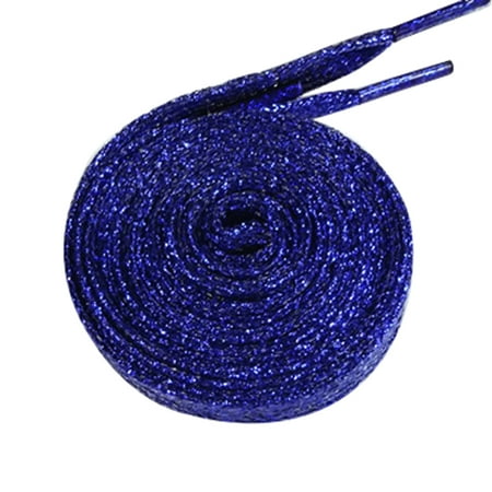 

110cm Fashion Flat Glitter Colored Shoe Laces Canvas Sneaker Shoelaces String