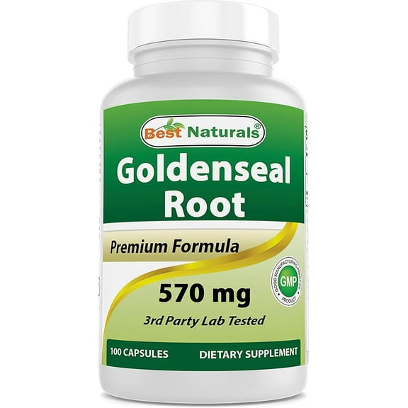 Best Naturals Goldenseal Root 570 mg 100 Capsules