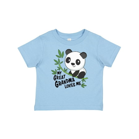 

Inktastic My Great Grandma Loves Me- Cute Panda Gift Baby Boy or Baby Girl T-Shirt