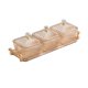 thumbnail image 5 of Plato de frutos secos Caja de almacenamiento de alimentos fácil de mover para cocina de regalo navideño KTV ámbar, 5 of 8