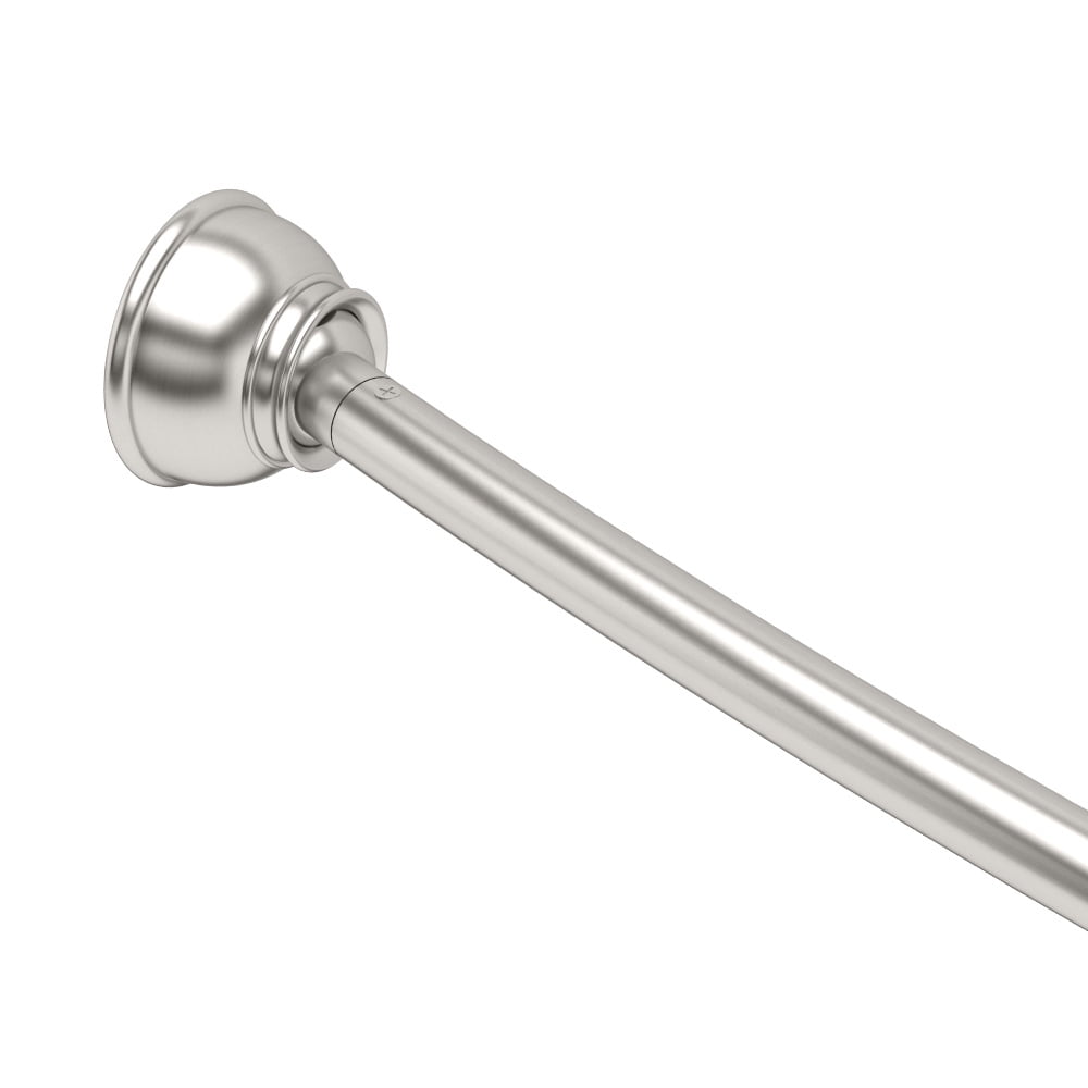 Curved Shower Rod, Satin Nickel
