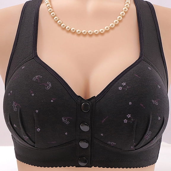 Bras For Women Sexy Push Up Wireless Solid Color Underwear Adjustable Breathable Comfort Support Anti Drop Bra, Bras with No Tags for Sensitive Skin, Bras for High Neck Tops