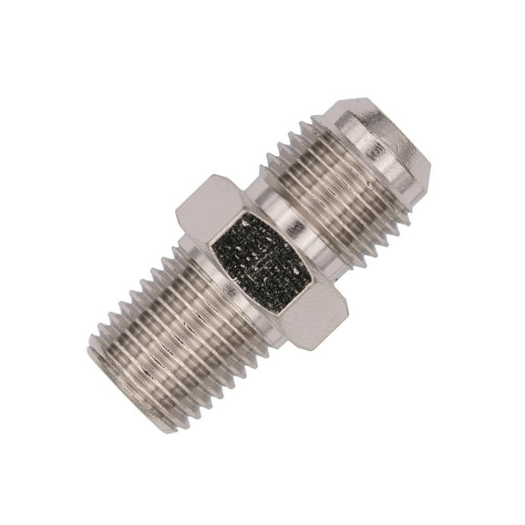 Flo Supply 1/4" NPT x 6AN Straight Fitting - Male/Male