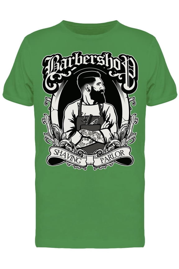 Barbershop Shaving Parlor Tee Men's -Image by Shutterstock