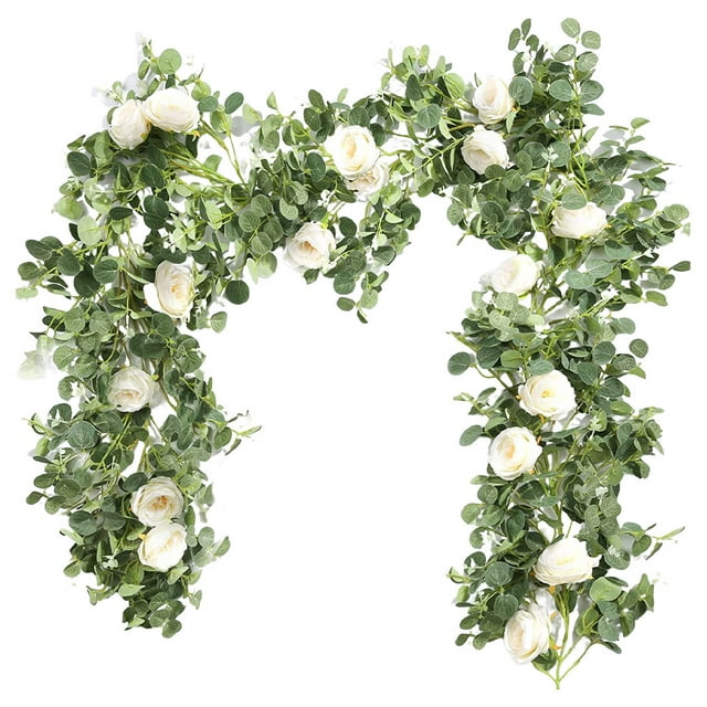 Toystoory Guirnalda de puerta, guirnalda de pared, flor artificial, camino de decorativo de peonía Type3 NO3