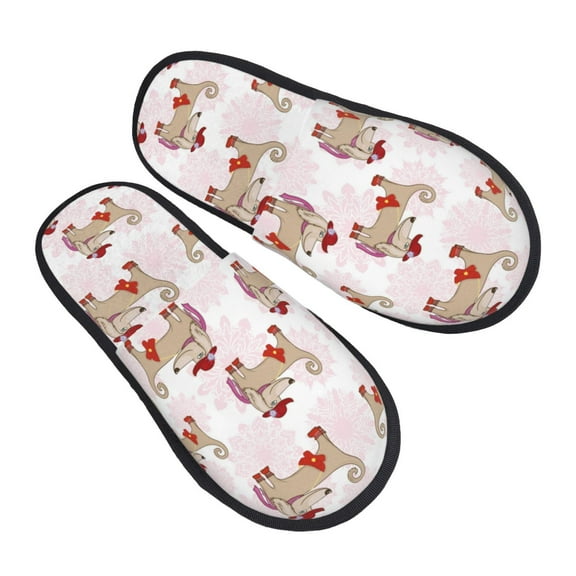 House Slippers for Women Men - Dachshund Dog Puppy No.1003 Lightweight House Shoes Fuzzy Slippers, Soft Slip-On Cozy House Slippers for Woman Indoor Outdoor