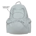 thumbnail image 1 of GPOECD Embroidered Backpack for School Girls Lightweight Summer Bookbag Stylish College Rucksack for Teens School Backpack Blue,One Size, 1 of 4