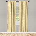 thumbnail image 3 of Ambesonne Beige Curtains, Wooden Texture Organic, Pair of 28"x95", Cream, 3 of 5