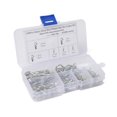 thumbnail image 1 of 100pcs R Cotter Pins Tractor Pin Clips Split Fastener Pins w/ Plastic Box, 1 of 7