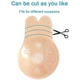 thumbnail image 3 of 3 Pairs Invisible Adhesive Bra, Anti-Penetration Point Adhesive Bra,Breast Lift Tape Push Up Strapless Nipple Covers, 3 of 6