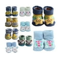 thumbnail image 3 of Cute Infant Baby Booties, Cotton 3D Sock Slippers, 0-6 Months, 3 of 3