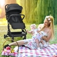 thumbnail image 2 of Babyjoy Lightweight Baby Stroller Foldable Travel Stroller for Airplane Black, 2 of 10