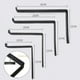 thumbnail image 5 of Soporte de pared de hierro forjado con forma de triángulo, soporte para estantería, estante de pared, soporte para colgar en la pared, soporte de carga, soporte laminar, 5 of 5
