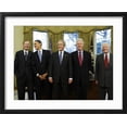 thumbnail image 2 of Art.com President-Elect Barack Obama is Welcomed by President George W. Bush for a Meeting at White House Photographic Print, Black Frame Wall Art, 21" x 17", 2 of 5