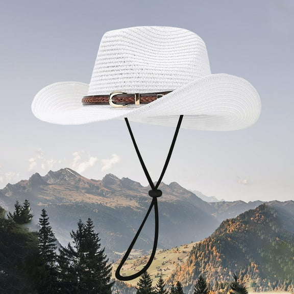 Summer Cowboy Style Seaside Casual Holiday Sun Hat Panama Style Shade Bowler Hat Men Beach Hat Lack of Temperance Jasmine Fedora Hats for Men Woman Beach Bag Cowboy Hats Travel Hat for Men Running