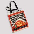 thumbnail image 2 of PKQWTM Retro Food Sign Design Canvas Shoulder Bags Handbags Tote Bags Shopping Bag, 2 of 2