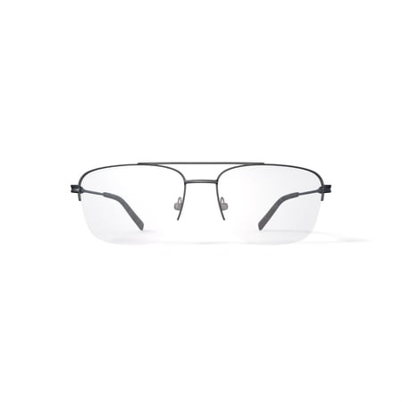 Walmart Men's Bashiri Square Prescription Eyeglasses with Case, Grey