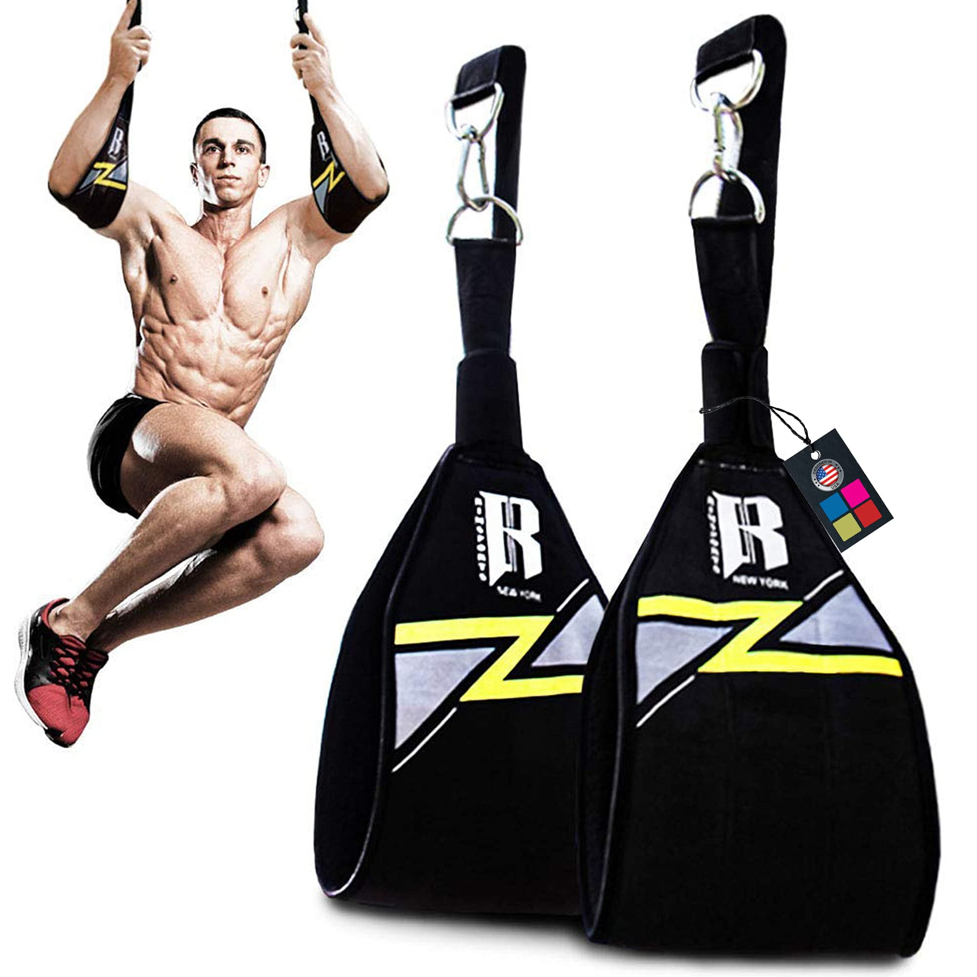 Ab Crunch Sling Pull Sit Ups on Chin Up Bar Hanging Abdominal Trainer Straps 