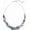 13-Grey, variant on Crystal Layered Statement Necklace For Women - Choker Necklace with Chunky Silver Chain, Birthday Gifts For Women[t1402]