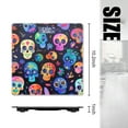 thumbnail image 2 of Bathroom Scale, Highly Accurate Digital Body Scale,Precisely Measures Weight up to 400 lbs-Colorful Cartoon-Style Skull Pattern On Dark Background, 2 of 4