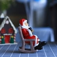 thumbnail image 2 of Silla mecedora de resina 1pc Ornamento de Santa Claus Ornamento de Navidad (color surtido), 2 of 6