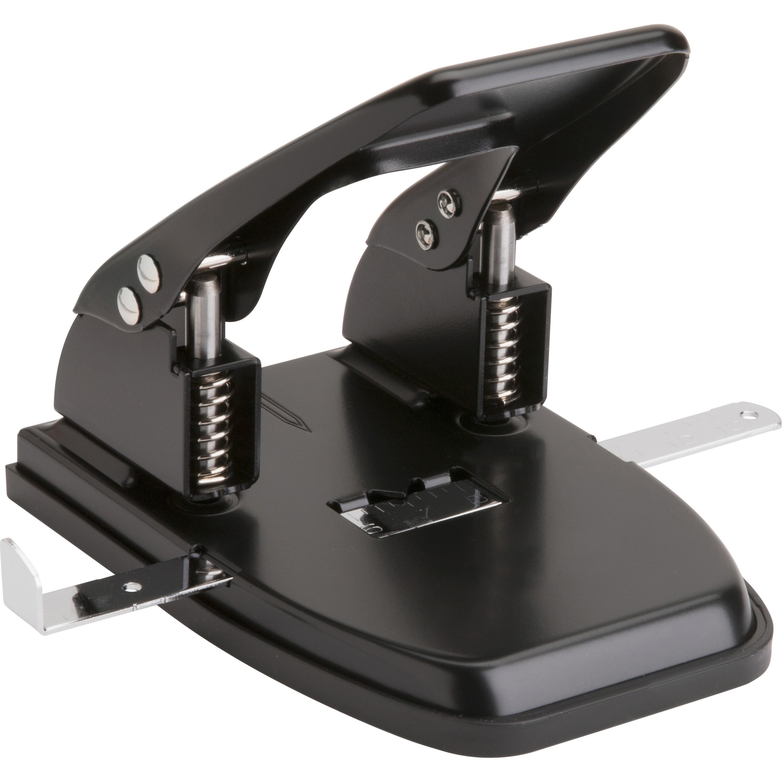 Business Source, BSN65626, Heavy-Duty 2-Hole Punch, 1 Each, Black