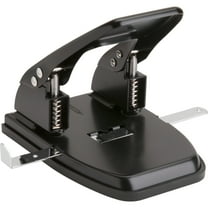Business Source, BSN65626, Heavy-Duty 2-Hole Punch, 1 Each, Black