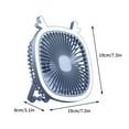 thumbnail image 2 of RoamHome 4-in-1 Portable Desk Fan Small Quiet Desktop Mini Fan Light, Rechargeable Tabletop Personal Cooling Fans for Bedroom Office, High Appearance Gift for Students Workers (Pink), 2 of 9