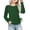 Green, variant on Girls Long Sleeve T-Shirts Ruched Knot Side Tunic Blouse Tee Tops