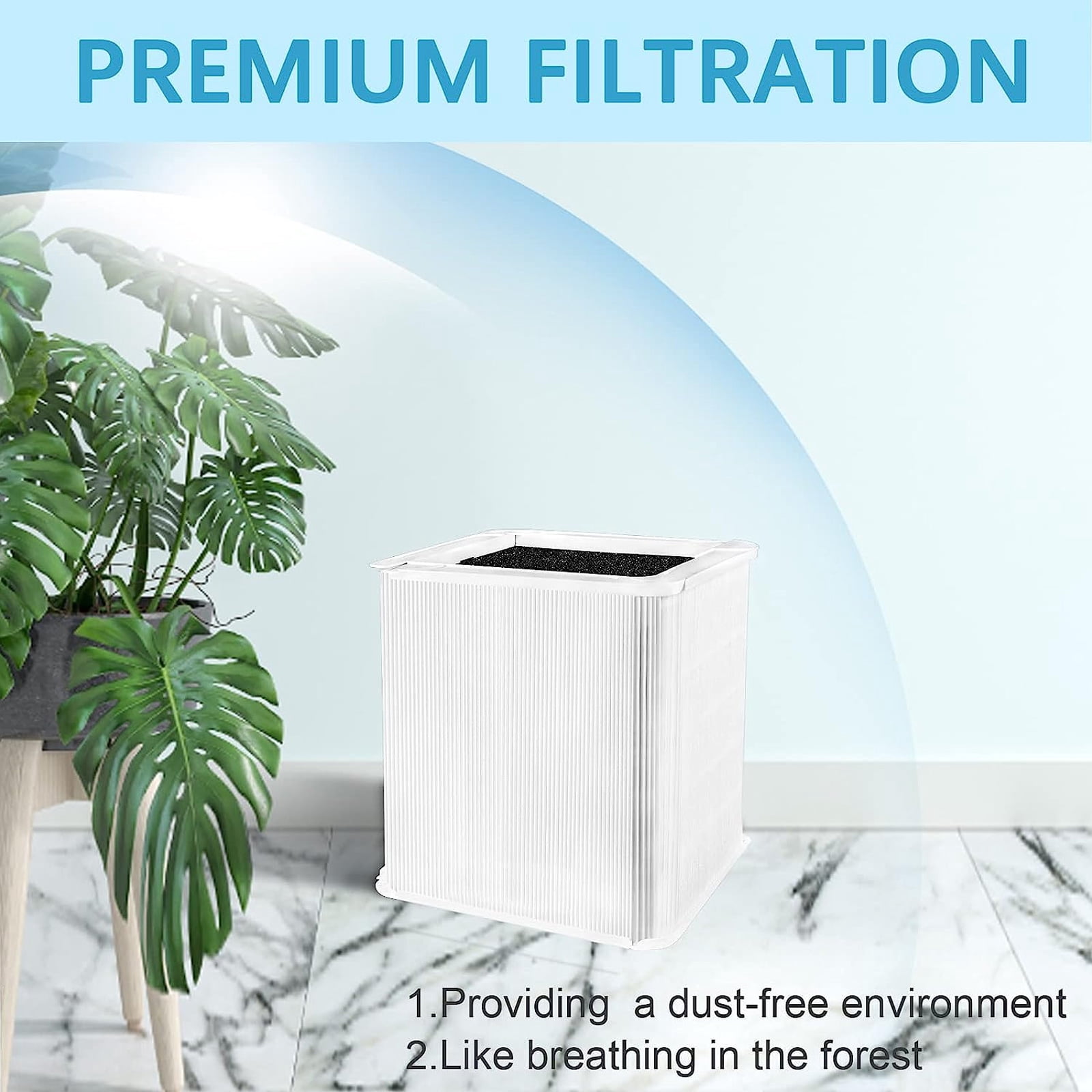 Plastic Air Cleaners Filter Air Purifier Filter Plastic Air Cleaners HEPA Filter Accessories for Blue 211+