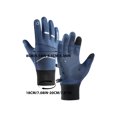 thumbnail image 3 of Xihbxyly Guantes de Ciclismo de Invierno, Acolchados y Resistentes Al Viento, Compatibles con Pantallas Táctiles, Palma Antideslizante, Ajuste Cómodo, para Deportes Al Aire Libre, Pesca, Esquí, Muñec, 3 of 3