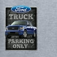 thumbnail image 2 of Wild Bobby, Ford Truck Parking Only Sign Gift for Owners of Ford, Cars and Trucks, Front and Back Unisex Crewneck Graphic Sweatshirt, Heather Grey, X-Large, 2 of 4