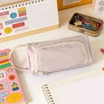 thumbnail image 6 of Dmlowu Oxford Cloth Pencil Case with Handle, Large Capacity Pen Pouch for 50-100 Pens, Multi-Compartment Stationery Bag, Waterproof Zipper Pen Holder, 6 of 6