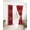 Red, variant on Red Abstract Blackout Curtains 39 Inches Long,Thermal Insualted Grommet Curtains & Drapes,Modern White Geometric Twisted Art Room Darking Curtains for Living Room Bedroom 2 Panels 27.5"W x39"L