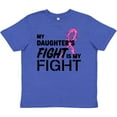 thumbnail image 3 of Inktastic My Daughters Fight is my Fight- breast cancer awareness Youth T-Shirt, 3 of 5