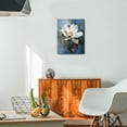 thumbnail image 4 of Transform Your Space with Blue Abstract Flower Art Modern Canvas Prints Perfect for Bedroom, Living Room & Home Décor, 12x16 inches, 4 of 7