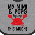 thumbnail image 4 of Inktastic My Mimi and Pops Love Me Boys or Girls Baby Bib, 4 of 4