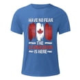 thumbnail image 4 of LLDYYDS Mens Canada Independence Day Fashion Trend Print Short Sleeve Casual Comfortable Base T Shirt Loose Top, 4 of 4