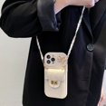 thumbnail image 2 of Estuche tipo cartera con diseño de mariposa estilo Chanel para iPhone 15, Apple 13, Pro Max, funda para teléfono 12, bandolera 11, cordón x/xr, 2 of 6