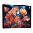 thumbnail image 2 of Designart "Modern Blooming Of Colorful Hibiscus IV" Tulips Floater Framed Canvas Art Print, 2 of 5