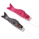 thumbnail image 1 of 2 piezas de bandera de pez koi de Japón, manga de viento, serpentina, koinobori japonés para niños Rosa 55cm Negro 70cm, 1 of 9